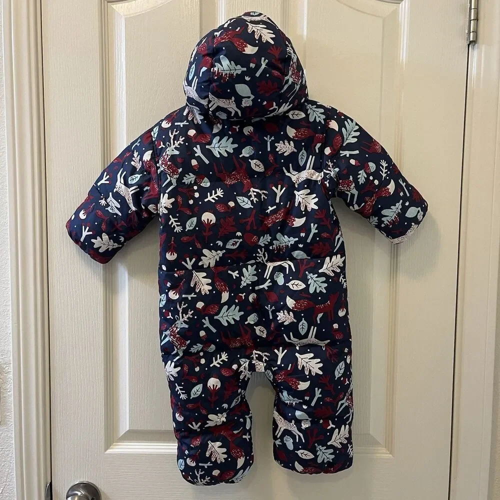 Columbia Infant Snuggly Bunny II Bunting Down Snowsuit Woodland Girls 6-12 Mos